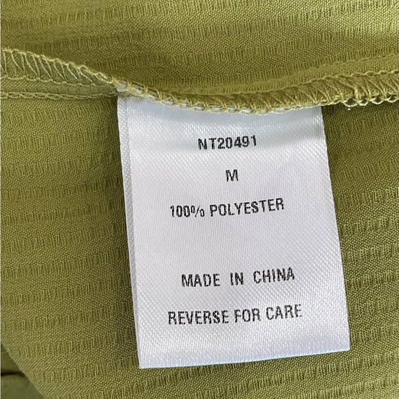 Lumiere New with tags size Medium green office career business blouse button up - Picture 7 of 13